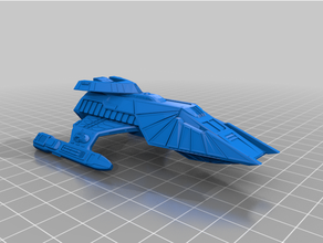 klingon runabout vehicles star trek 3d print model - Mito3D