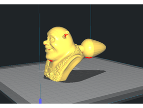 Shrek arrière artefact 3d impression 3d print model - Mito3D