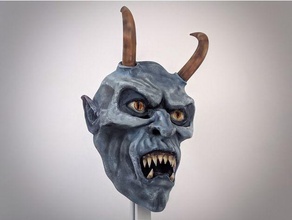 portable 3d imprimé Krampus masque costume décoration décorations Halloween monstre 3d print model - Mito3D