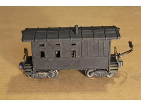 lionel scale caboose shell vehicles 6257 3d print model - Mito3D