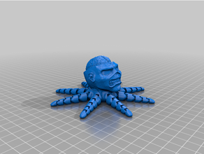 eddie octopus sculptures cute iron maiden vaderpus 3d print model - Mito3D