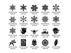 Weihnachten Dekoration 25 3d Drucken Spanplatte Dekorationen Schneeflocke snowflakes Schnee Flocke Flocken 3d print model - Mito3D