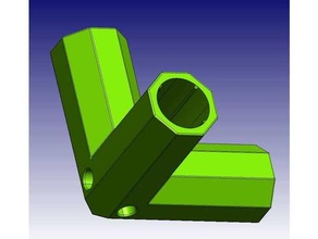 verbinder 16mm rohr draussen Garten rohrhalterung Steckverbinder 3d print model - Mito3D
