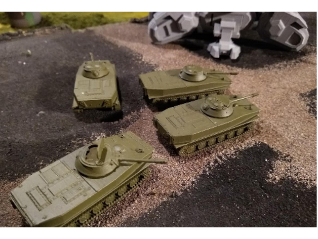 pt-76 15mm chinese copy toy & game accessories tank vietnam 3D print model - Mito3D