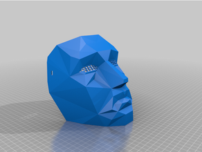 calamar juego líder máscara fácil impresión escaneos réplicas calamares 3d print model - Mito3D
