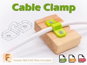 cable clamp electronics clip management 3d print model - Mito3D