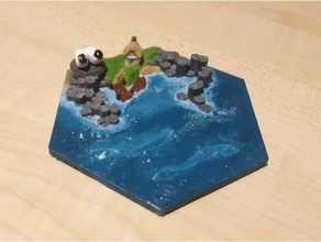 catan sheep harbor - magnetic 20 toys & games 3d print model - Mito3D