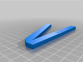 Winkel Spur Keil völlig anpassbar Hand Werkzeuge Customizer messen Messung Gerät Werkzeug openscad 3d print model - Mito3D