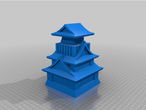 japanese castle design buildings & structures building culture 3d print model - Mito3D