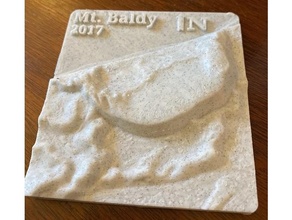 lidar analyse mt baldy Indiana dunes nationale parc 2017 apprentissage 3d print model - Mito3D