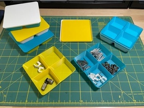 modular parts tray organization nosupports prototyping robotics 3d print model - Mito3D