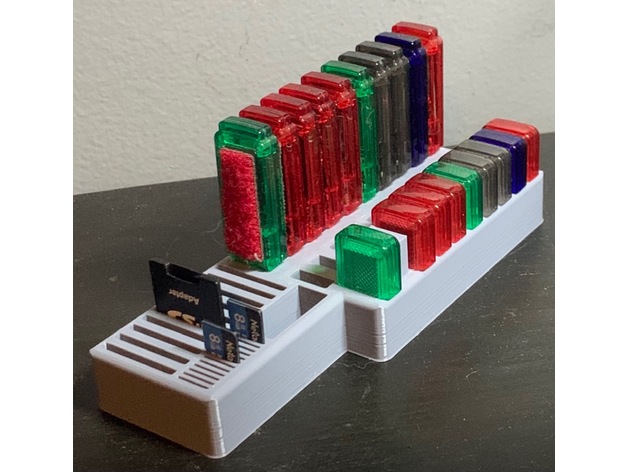 USB sd carta titolare supporto organizzazione 3D print model - Mito3D