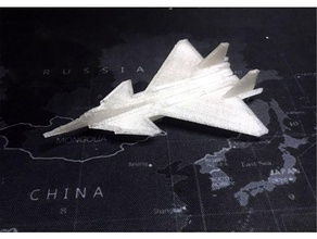 mig 144 flatpack kit card models aircraft airplane mikoyan-gurevich 3d print model - Mito3D