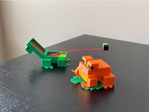 grenouille Minecraft vidéo Jeux amphibie animal décor figures directeur nature jouet Jeu 3d print model - Mito3D