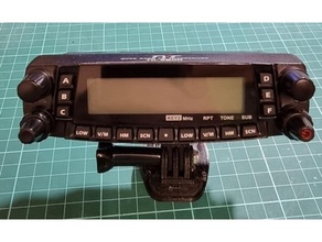 tyt th-9800 holder gopro base audio 3d print model - Mito3D