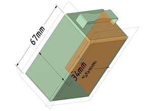 pequeno Segue gaveta 2 compartimento organização 3d print model - Mito3D