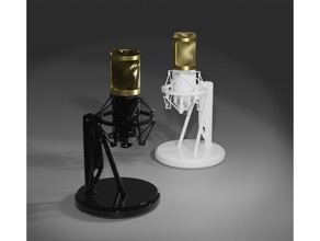 microphone supporter l'audio 3d print model - Mito3D