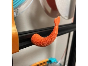 fried shrimp cable holder 3d printer accessories 3d print model - Mito3D