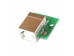 USB hembra fugarse chasis montar electrónica tablero USBB 3d print model - Mito3D