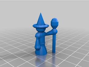 poly mage 28mm 3d printing 28mm 28mmscale dnd generic lowpoly poly mage mini miniature poly tabletop tabletop gaming wizzard