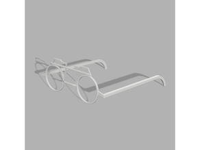 zeke glass - attack titan glasses eyeglasses 3d print model - Mito3D