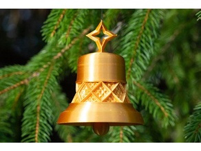 reticolo campana Natale ornamento arredamento decorazione festoso vacanza 3d print model - Mito3D