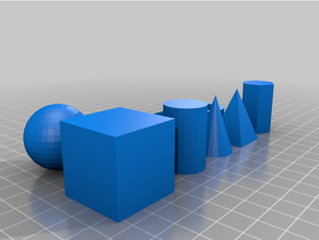 geometric solids math 3d print model - Mito3D