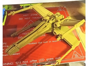 asa kit quebra cabeças Guerra Estrelas Estrela guerras 3d print model - Mito3D