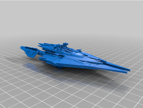 Kitbash nöbetçi sınıf savaş gemisi Araçlar 3dkitbash 3d baskı aelios Başkent gemi firkateyn Muhafız tırmık Kocaman model deniz Bilim kurgu bilimkurgu 3d print model - Mito3D