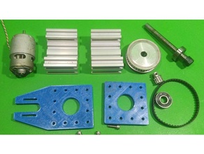 diy spindle er11 dc 775 motor homemade milling cnc machine 3d print model - Mito3D