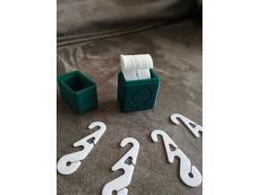 mask hook box tool holders & boxes maskhook masks 3d print model - Mito3D