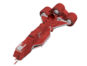 republic light assault cruiser vehicles space spaceship starwars star wars 3d print model - Mito3D