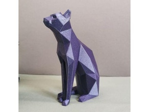 poly gayer-anderson egyptian cat decor bastet easy print egypt support 3d print model - Mito3D