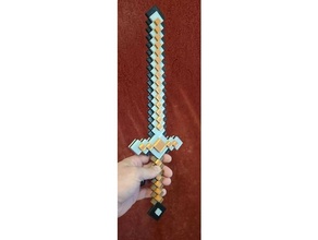 Minecraft espada 3d impresión 3d print model - Mito3D