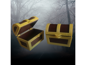pirate chest model furniture chest pirate treasure treasure chest 3d print model - Mito3D