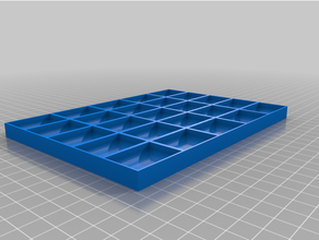screw tray 5x5 diy 3d print model - Mito3D