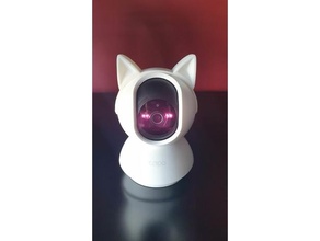 cat ears tapo c200 8cm spherical camera fan cats cute security sphere 3d print model - Mito3D