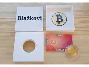 Bitcoin cadeau boîte blockchain btc crypto monnaie éthérée 3d print model - Mito3D