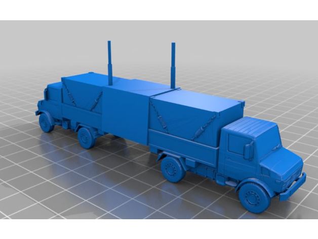 2 camion commander abri cp blackwin62 allemand militaire 3D print model - Mito3D