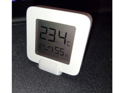 minimalista xiaomi mi temperatura In piedi niwark titolare supporto umidità temp tenere controllo tavolo 3d print model - Mito3D