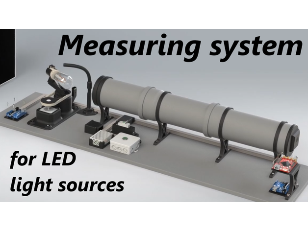 medindo determinando qualidade conduziu luz fontes 3d modelo maticmarkovic Engenharia impressão abertura arduino uno lâmpada fft flutuação fluxo iluminância luminoso medida motor vermelho pitaya stepper motorista 3D print model - Mito3D