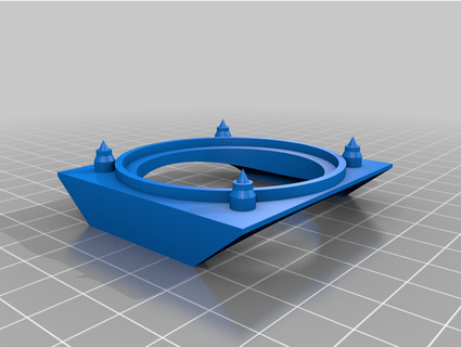 2 inch speaker bracket enclosure - redesign carl olson Electronics mounting 3d print model - Mito3D