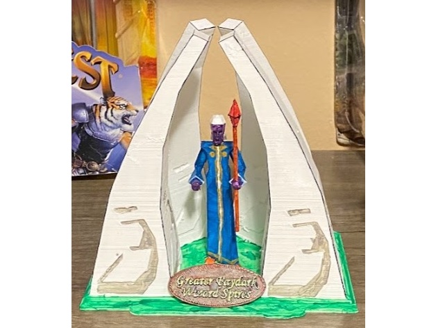 sorcier flèches joueur jeu art sombre elfe everquest magie 3D print model - Mito3D
