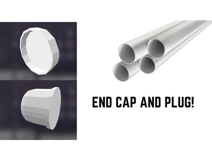 pvc pipe plug kit - cap simpleengineering Outdoor & Garden pcv water 3d print model - Mito3D