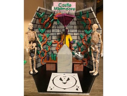 nigromante castillo mistmore empollón juego Arte oscuro duende Everquest magia poción mago 3d print model - Mito3D