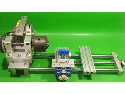 DIY Achse linear Schiene hausgemacht Drehbank cnc Maschine Aluminium mach Mini 3d print model - Mito3D