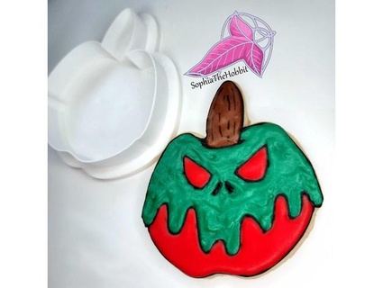 candy apple cookie cutter sophiathehobbit Kitchen & Dining stick caramel halloween 3d print model - Mito3D