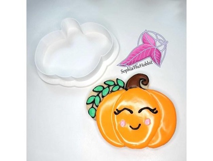 carina zucca Halloween biscotto taglierina sophiathehobbit cucina cenare personalizzato autunno foglia qc 3d print model - Mito3D