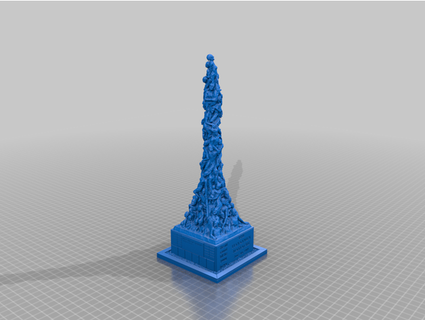 pilier honte hong kong ladylibertyhk sculptures 3d print model - Mito3D