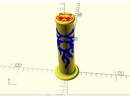 svg 2 manillar apretón openscad mapachex vehiculos 3d print model - Mito3D